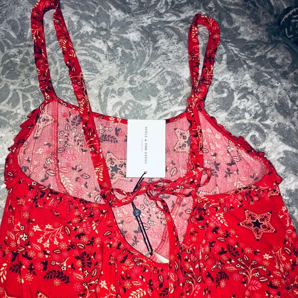 ❌SWAPPED❌Spell Design NWT Celestial Midi Dress M - Picture 5 of 8